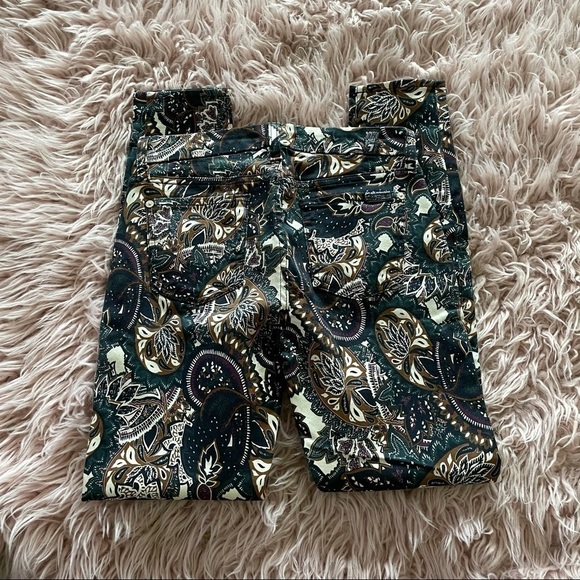7 For All Mankind Paisley Print Pants Side 25 - Picture 11 of 13